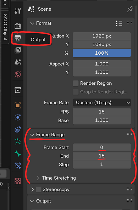Blender Frame Range