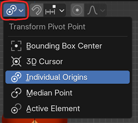 Blender Pivot Point