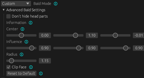 CWE Editor - Bald "Custom" mode