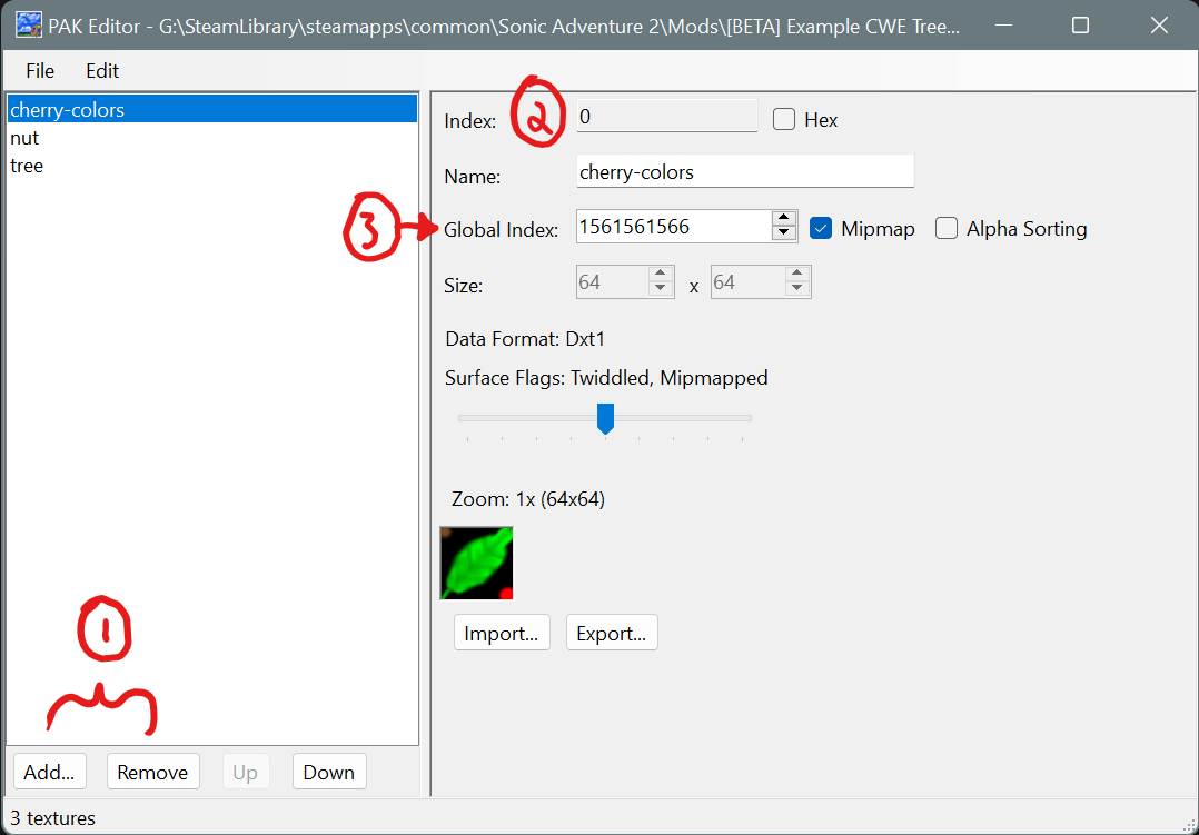 Texture Editor - Assigning the texture