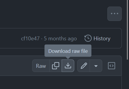 Github - Download Raw File